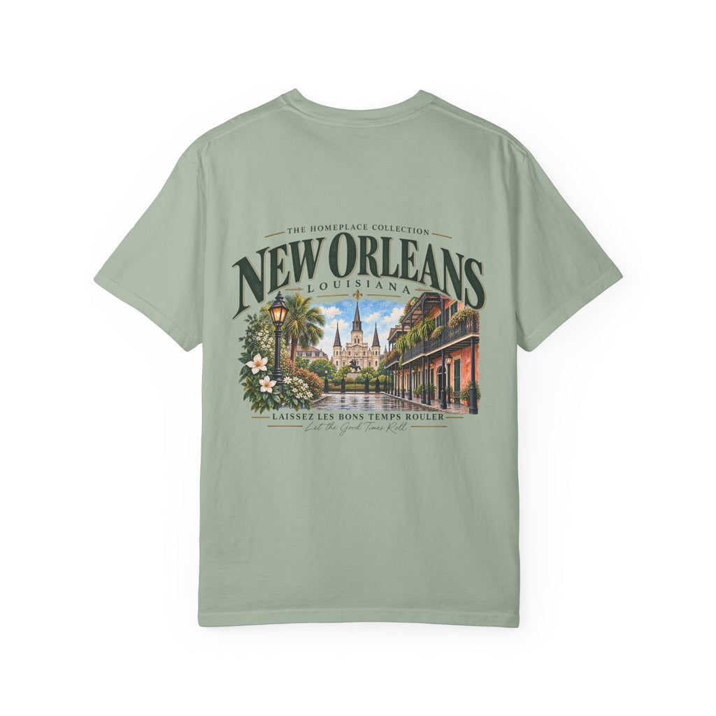 New Orleans T-Shirt - Vintage Cityscape Tee with “New Orleans Louisiana” Design