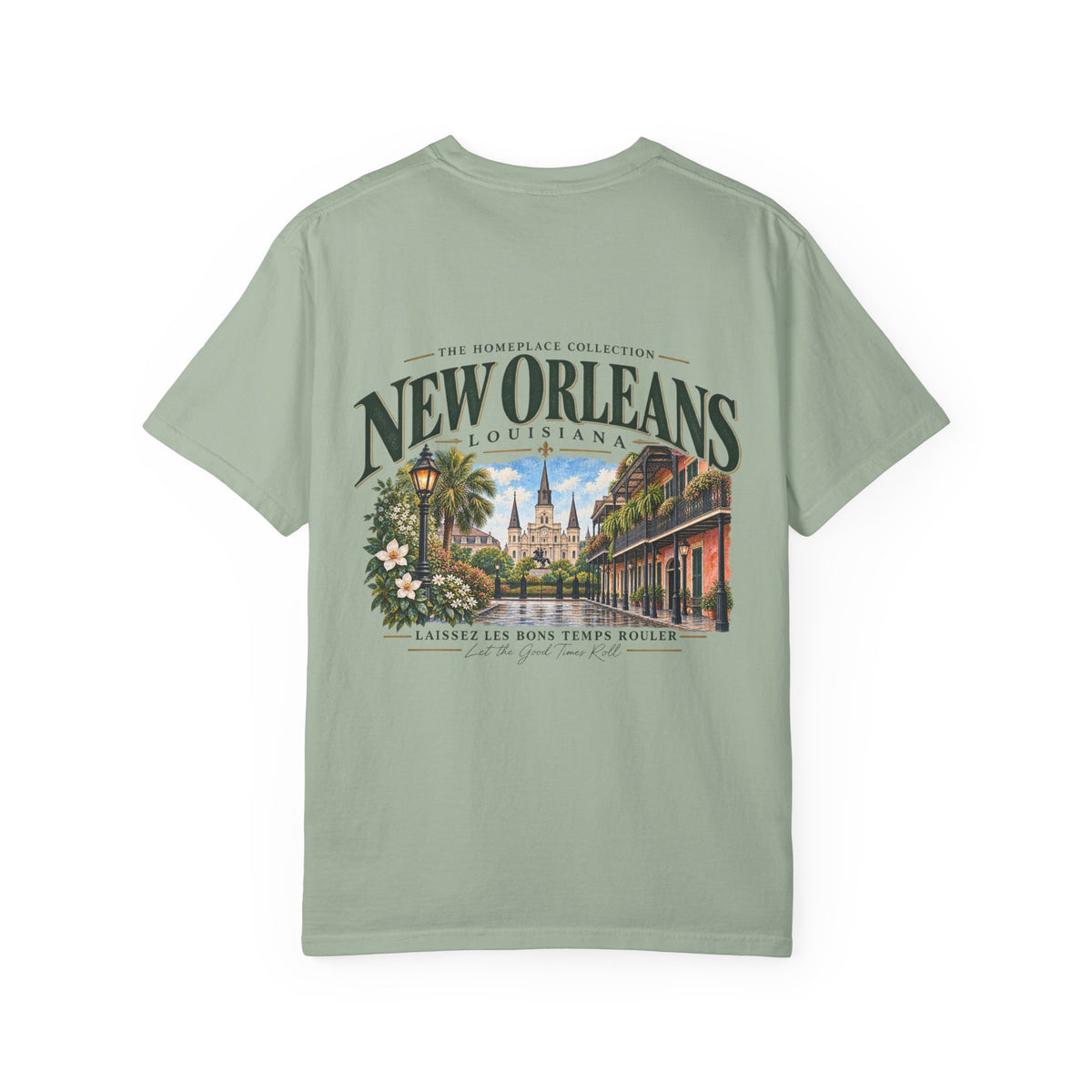 New Orleans T-Shirt - Vintage Cityscape Tee with “New Orleans Louisiana” Design