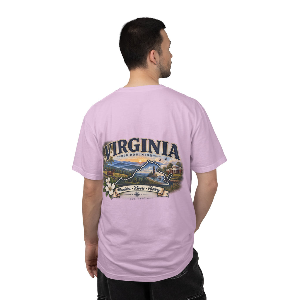 Virginia Scenic T-Shirt — Retro State Pride Design