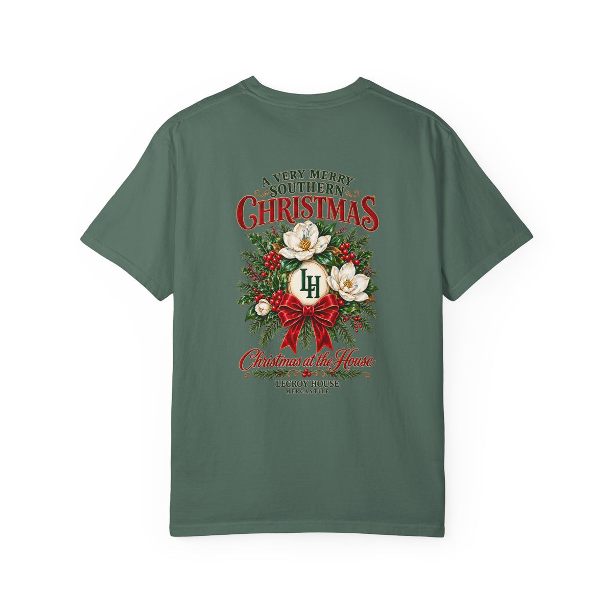 Christmas Magnolia T-Shirt — “A Very Merry Southern Christmas” Holiday Tee