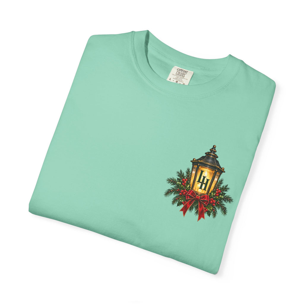 Christmas Porch Lantern T-Shirt — "Santa, We Left the Porch Light On" Holiday Tee