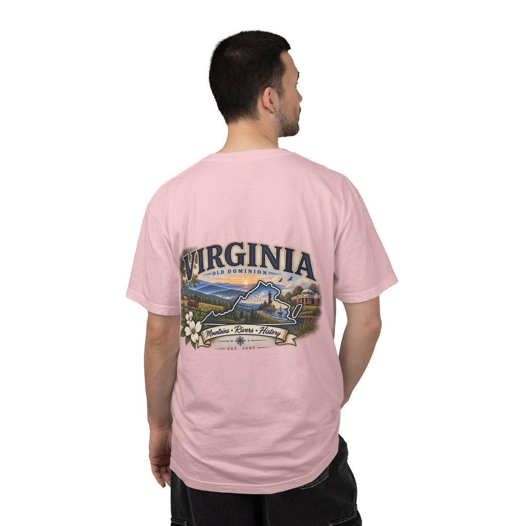 Virginia Scenic T-Shirt — Retro State Pride Design
