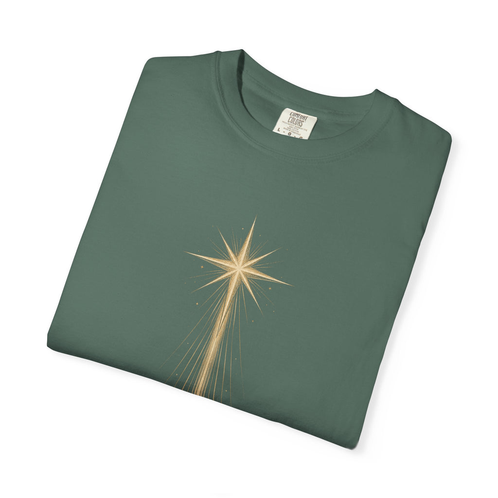 The Light Came Down T-Shirt — Nativity Christmas Star Tee