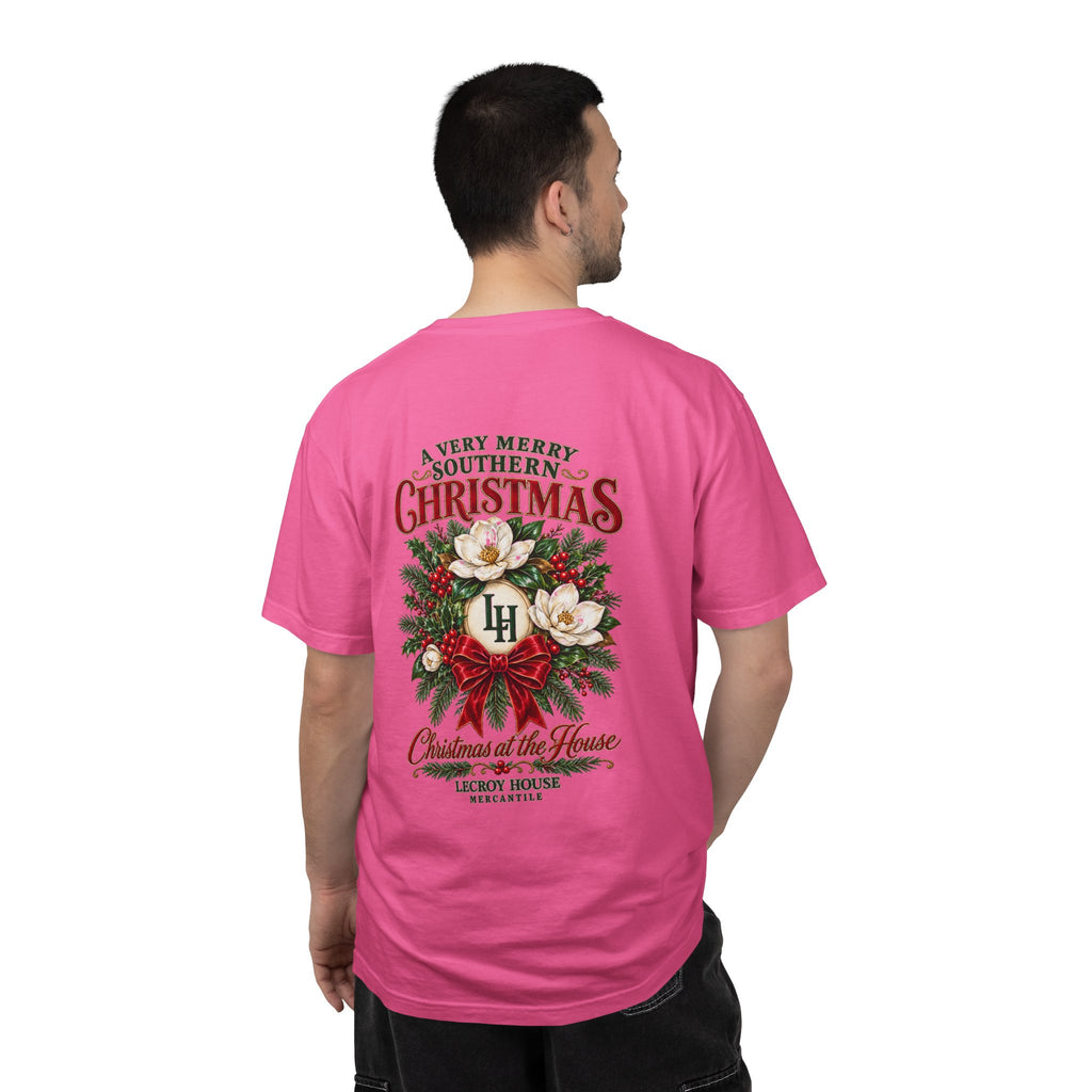 Christmas Magnolia T-Shirt — “A Very Merry Southern Christmas” Holiday Tee