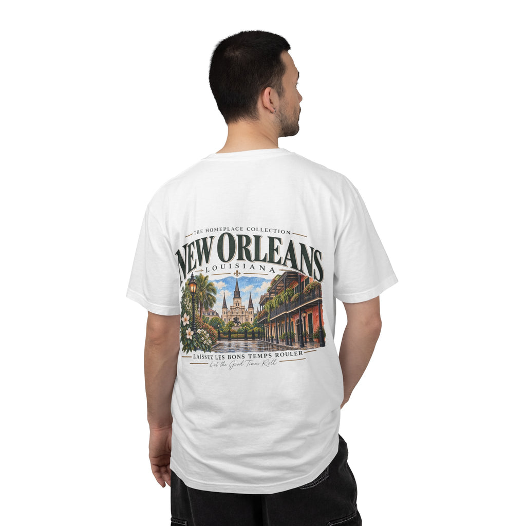 New Orleans T-Shirt - Vintage Cityscape Tee with “New Orleans Louisiana” Design