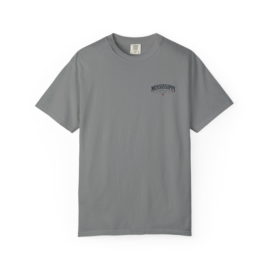 Mississippi Magnolia State T-Shirt — State Capitol & River Graphic
