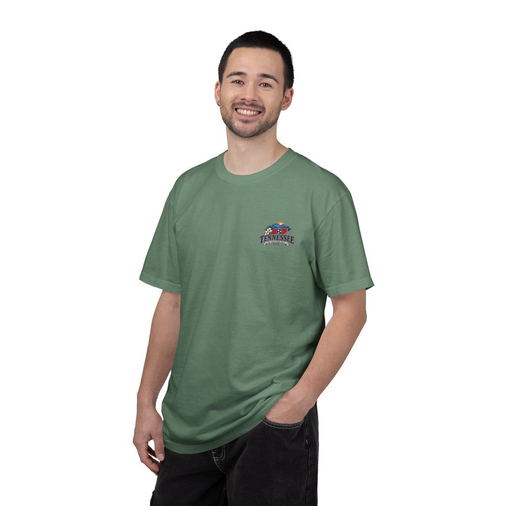 Tennessee Scenic T-Shirt — "Tennessee The Volunteer State" Vintage Travel Tee