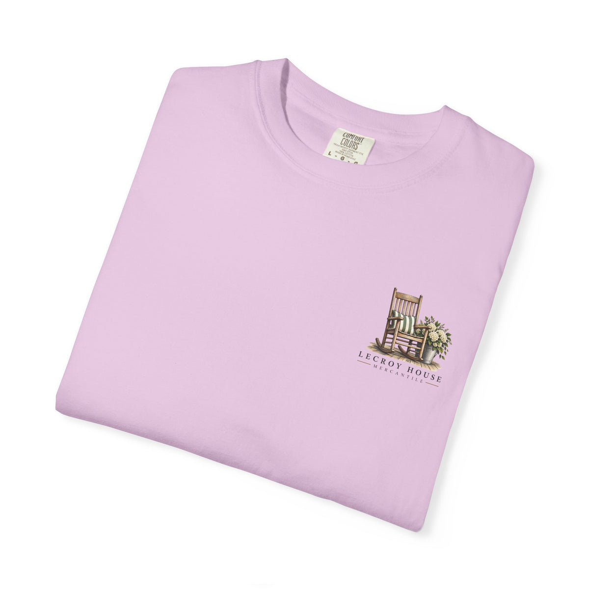 Come On In Porch T-Shirt — "Come On In, We'll Find You a Chair" Relaxed Front-Pocket Tee