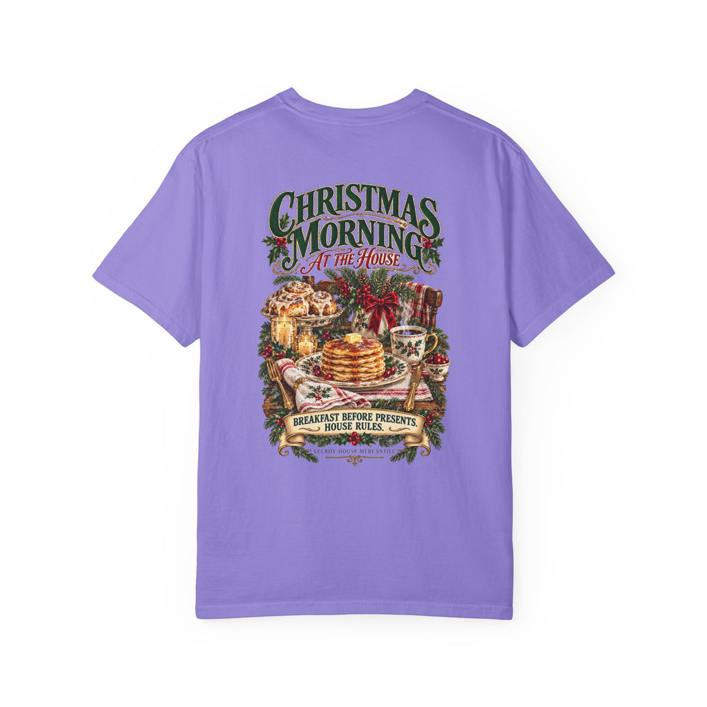 Christmas Morning Tee — Holiday Breakfast & Presents Graphic T-Shirt
