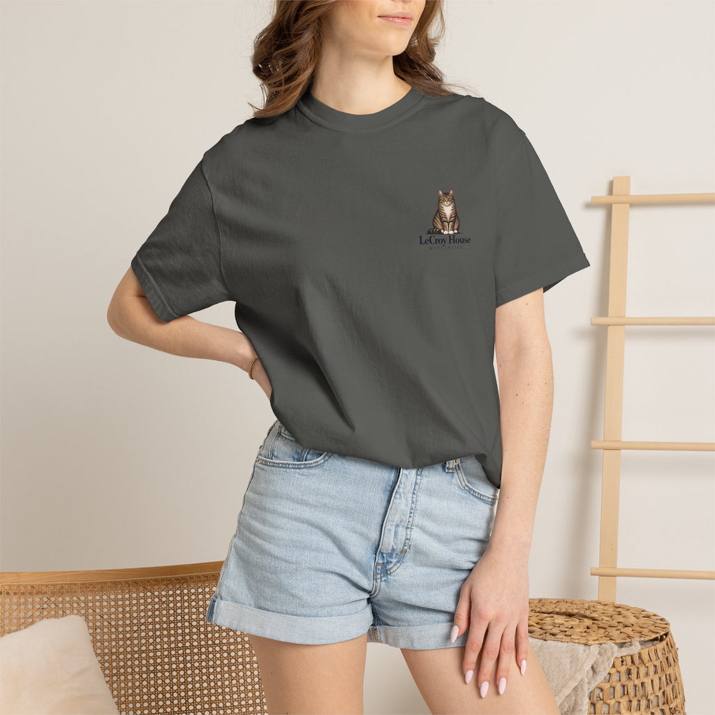 House Cat T-Shirt — "The House Cat" Vintage Cat Illustration (LeCroy House)