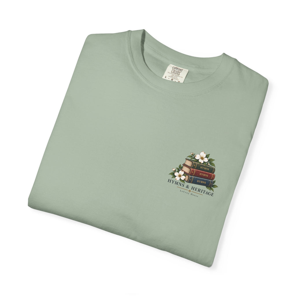 The Old Hymns T-Shirt — Vintage Hymnal Stack Christian Music Tee