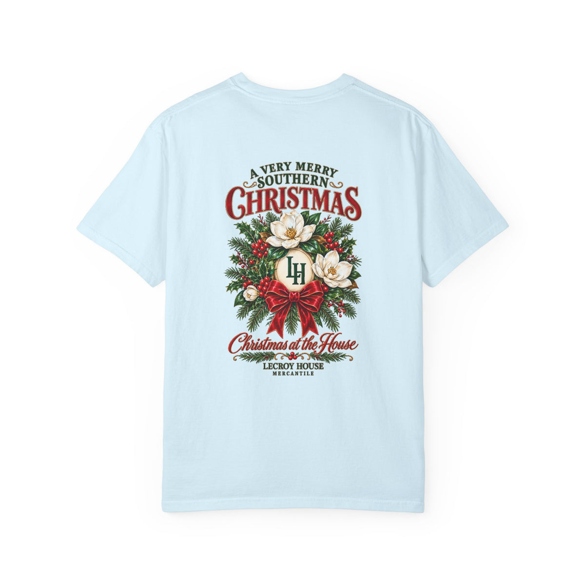 Christmas Magnolia T-Shirt — “A Very Merry Southern Christmas” Holiday Tee