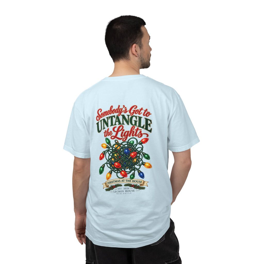 Somebody's Got to Untangle the Lights Christmas T-Shirt