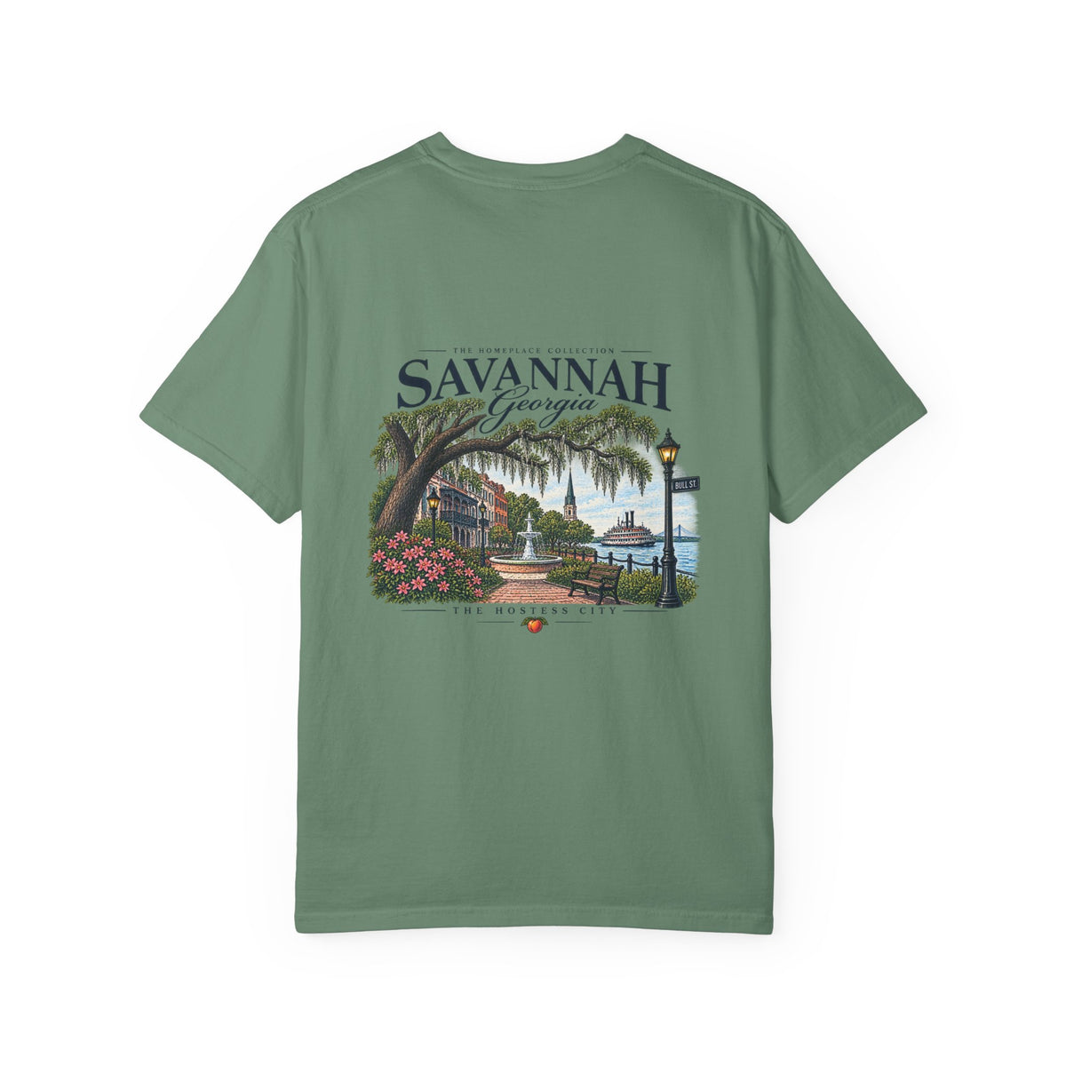 Savannah Georgia Scenic T-Shirt — Riverfront Ogeechee Park Design