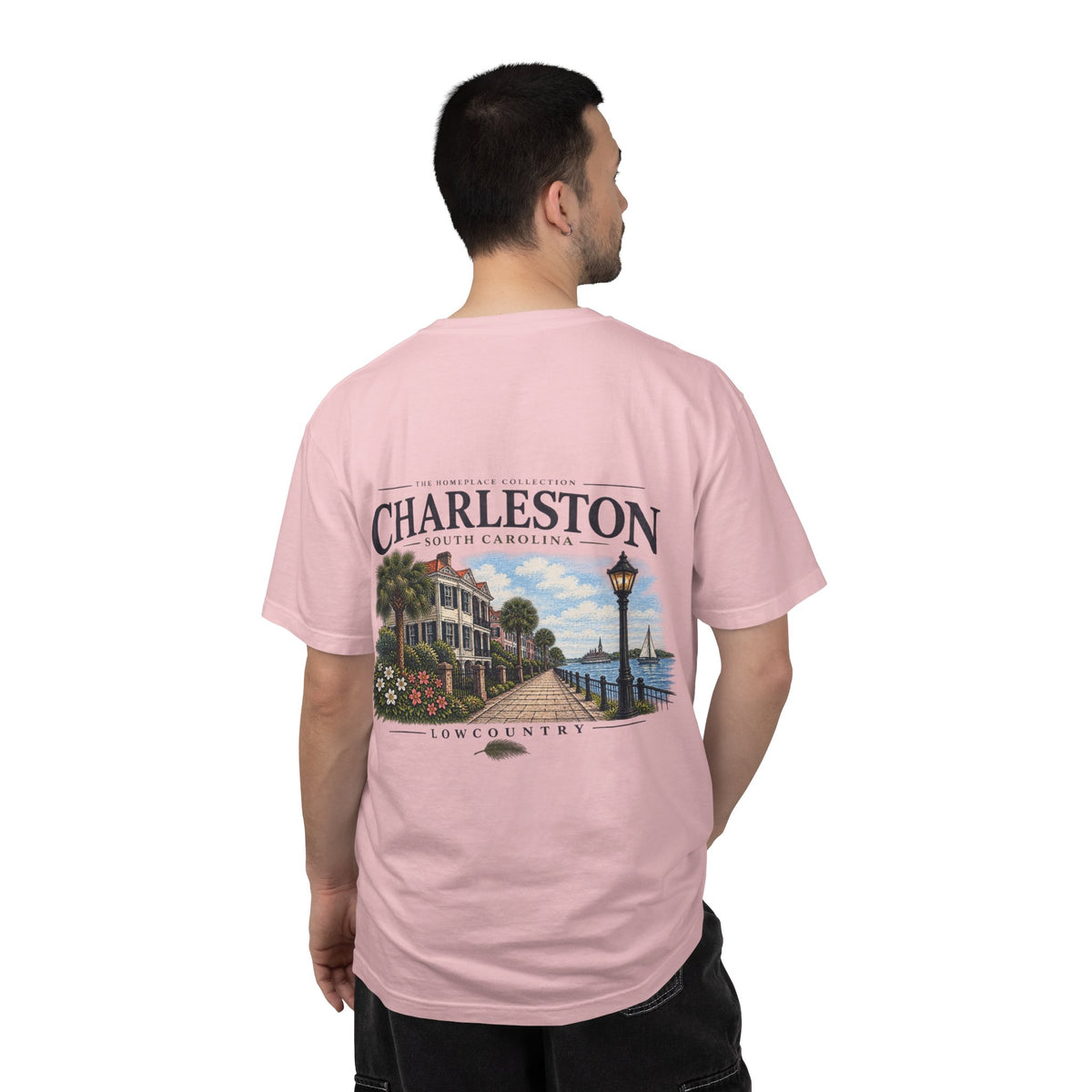 Charleston Lowcountry Graphic T-Shirt — Historic Waterfront Souvenir