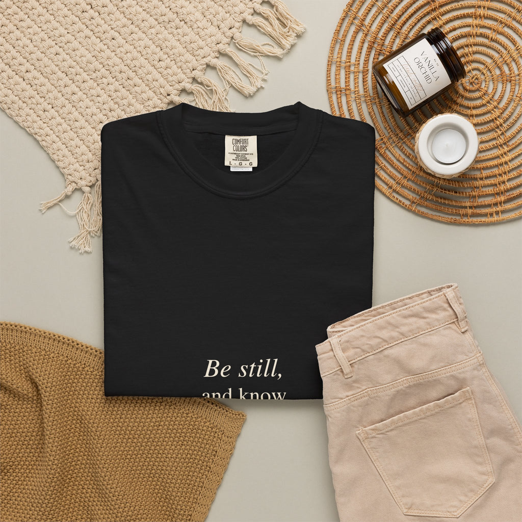 Classic White T-Shirt — Soft Garment-Dyed Crew Tee