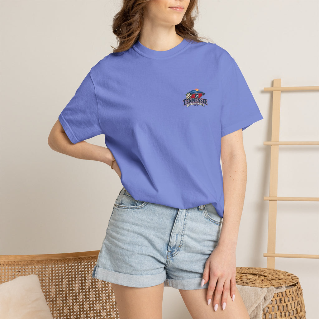 Tennessee Scenic T-Shirt — "Tennessee The Volunteer State" Vintage Travel Tee