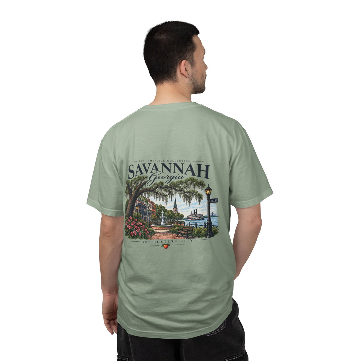 Savannah Georgia Scenic T-Shirt — Riverfront Ogeechee Park Design
