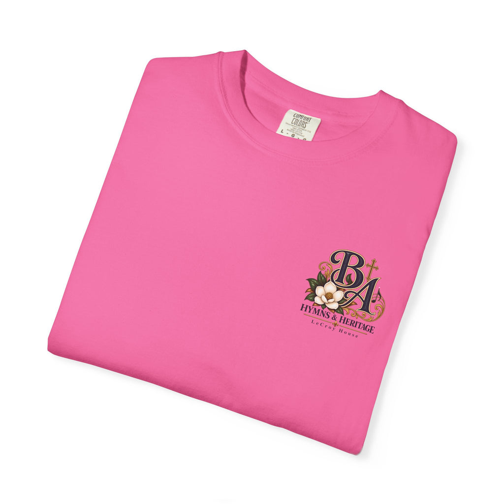 Blessed Assurance T-Shirt — "Jesus Is Mine" Floral Christian Tee