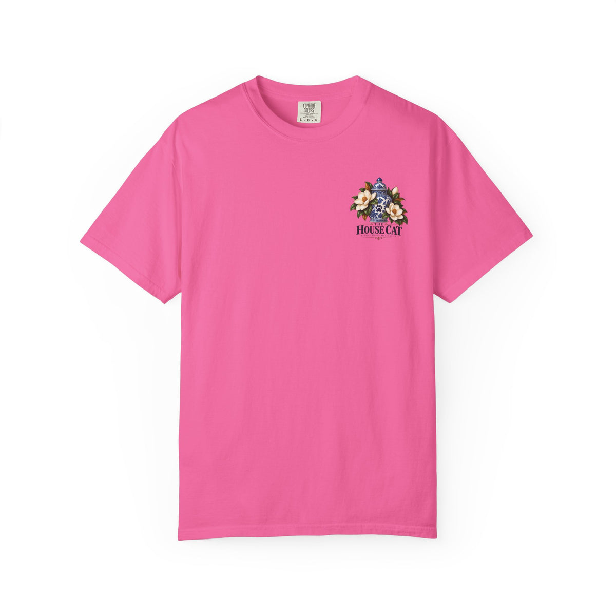 T-Shirt — Cozy Cat Lounge Graphic ("House Cat")