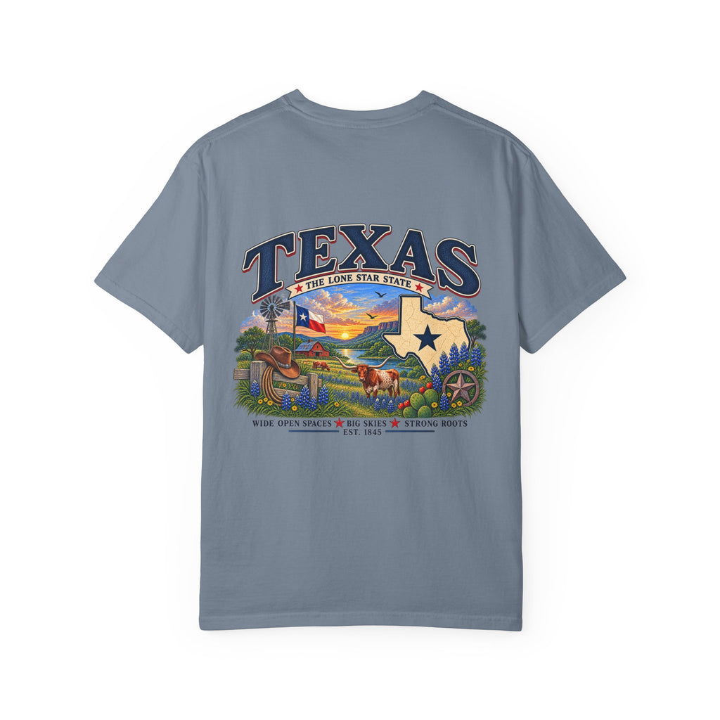 Texas Vintage Graphic T-Shirt — Lone Star State Scenic Design
