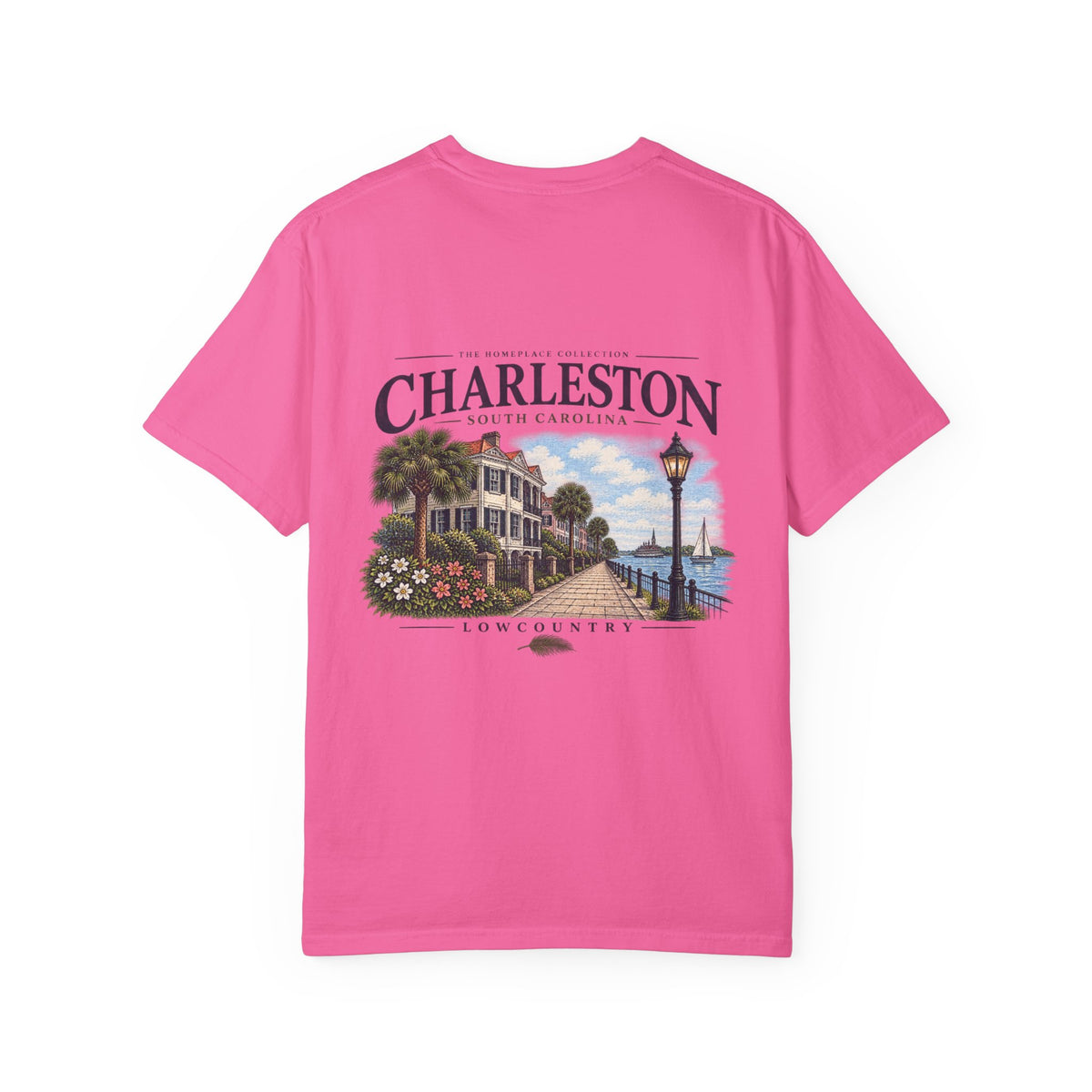 Charleston Lowcountry Graphic T-Shirt — Historic Waterfront Souvenir