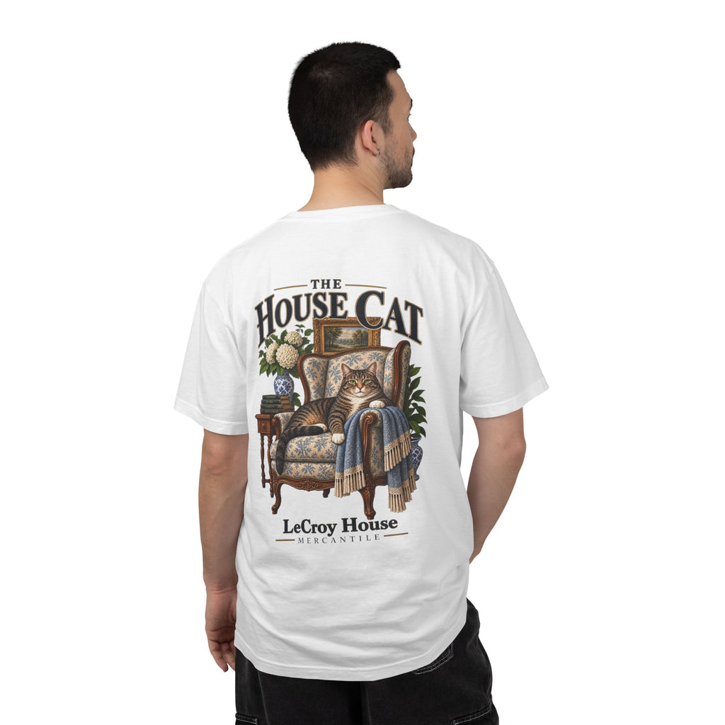 House Cat T-Shirt — "The House Cat" Vintage Cat Illustration (LeCroy House)
