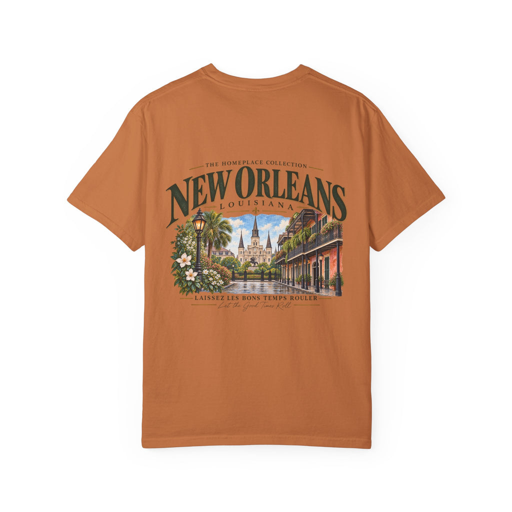 New Orleans T-Shirt - Vintage Cityscape Tee with “New Orleans Louisiana” Design