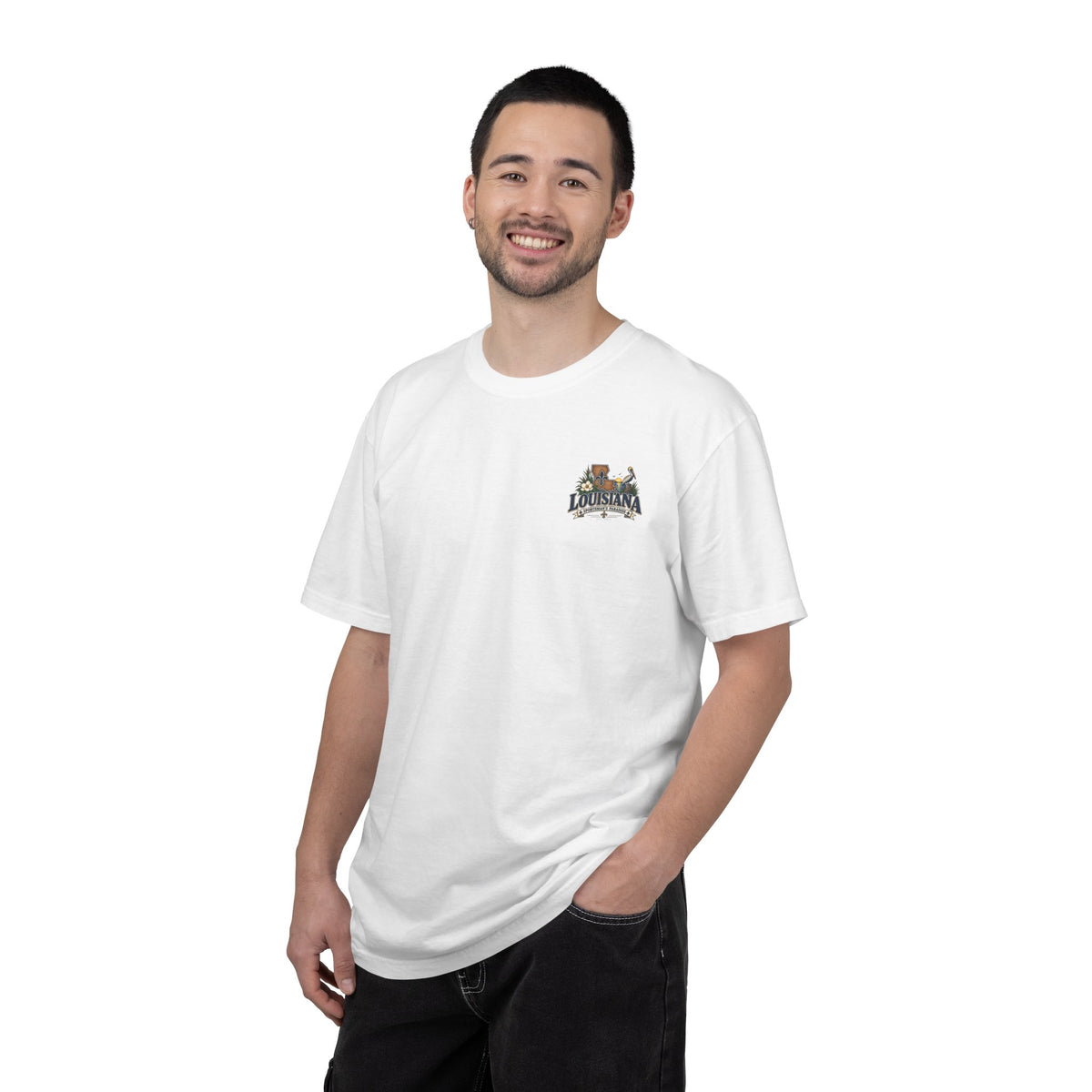 Louisiana Scenic T‑Shirt — State Souvenir Tee (Bayou, Jazz & Cajun Design)