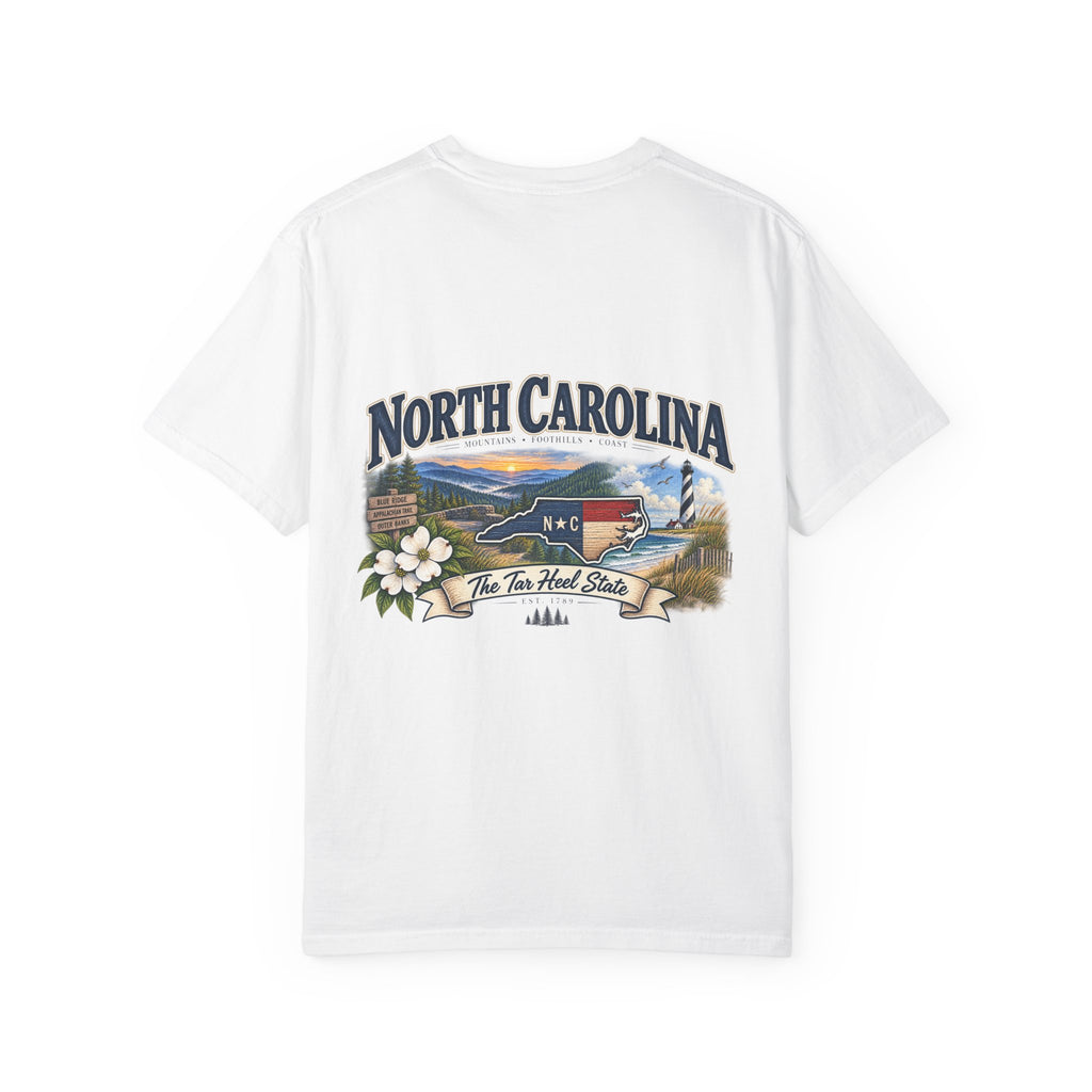 North Carolina State T-Shirt – 'The Tar Heel State' Scenic Tee
