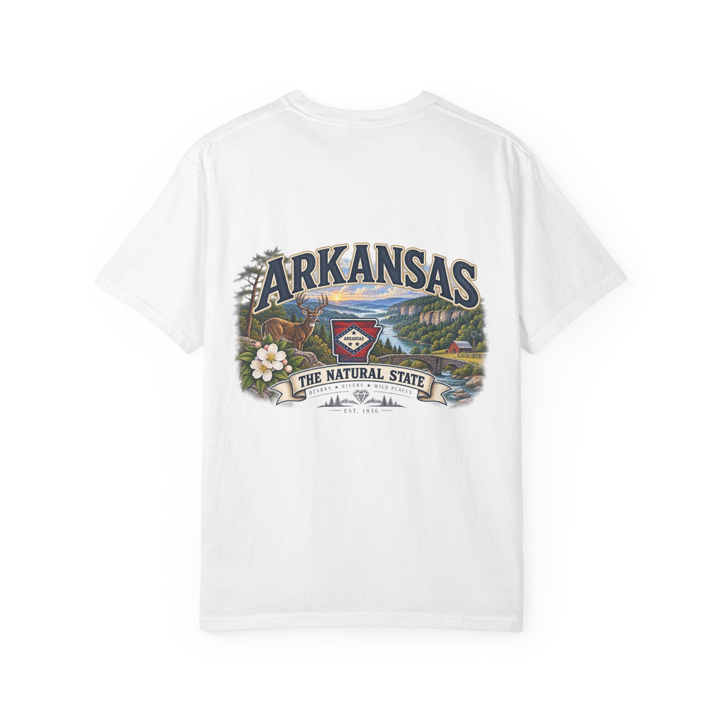 Arkansas The Natural State T-Shirt — Scenic State Pride Tee