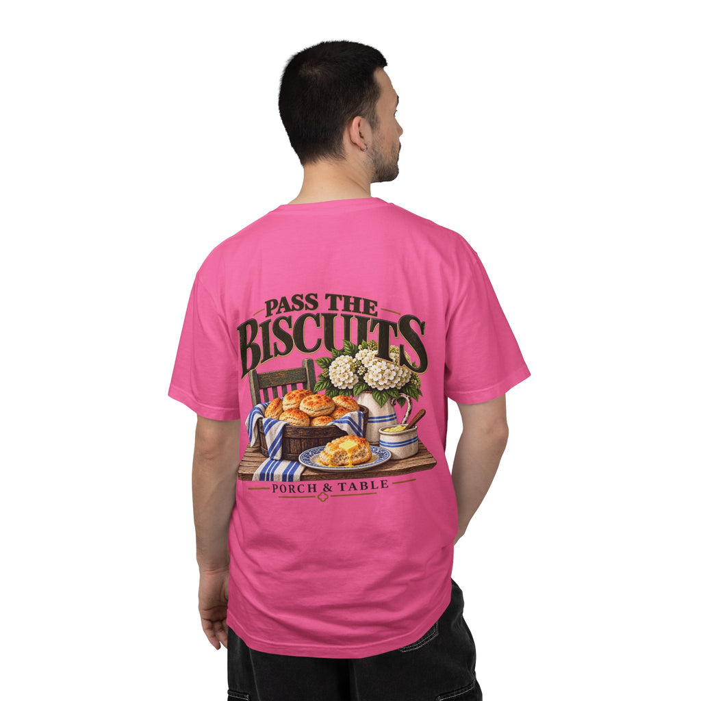 Pass the Biscuits T-Shirt — Porch & Table Southern Comfort Graphic Tee
