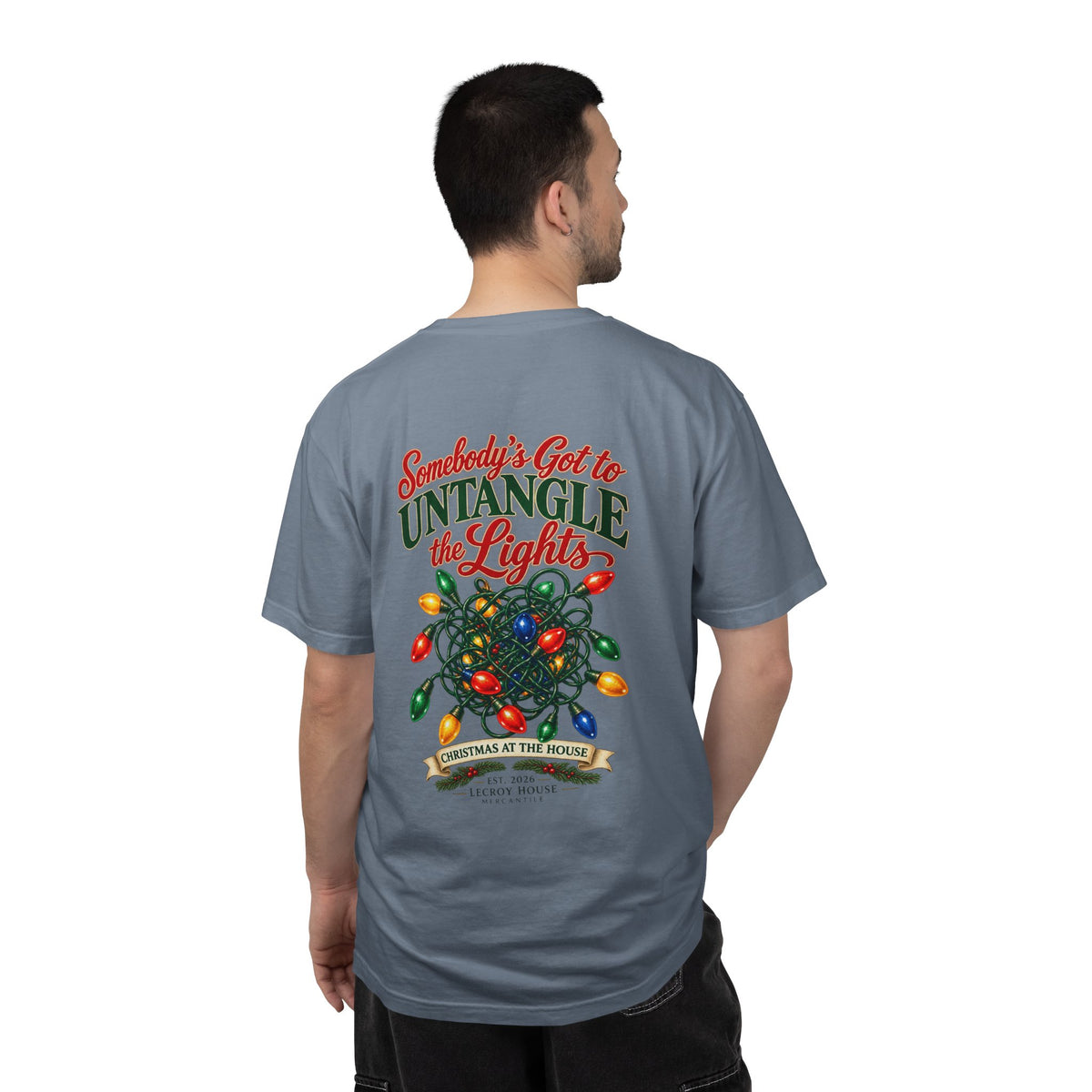 Somebody's Got to Untangle the Lights Christmas T-Shirt