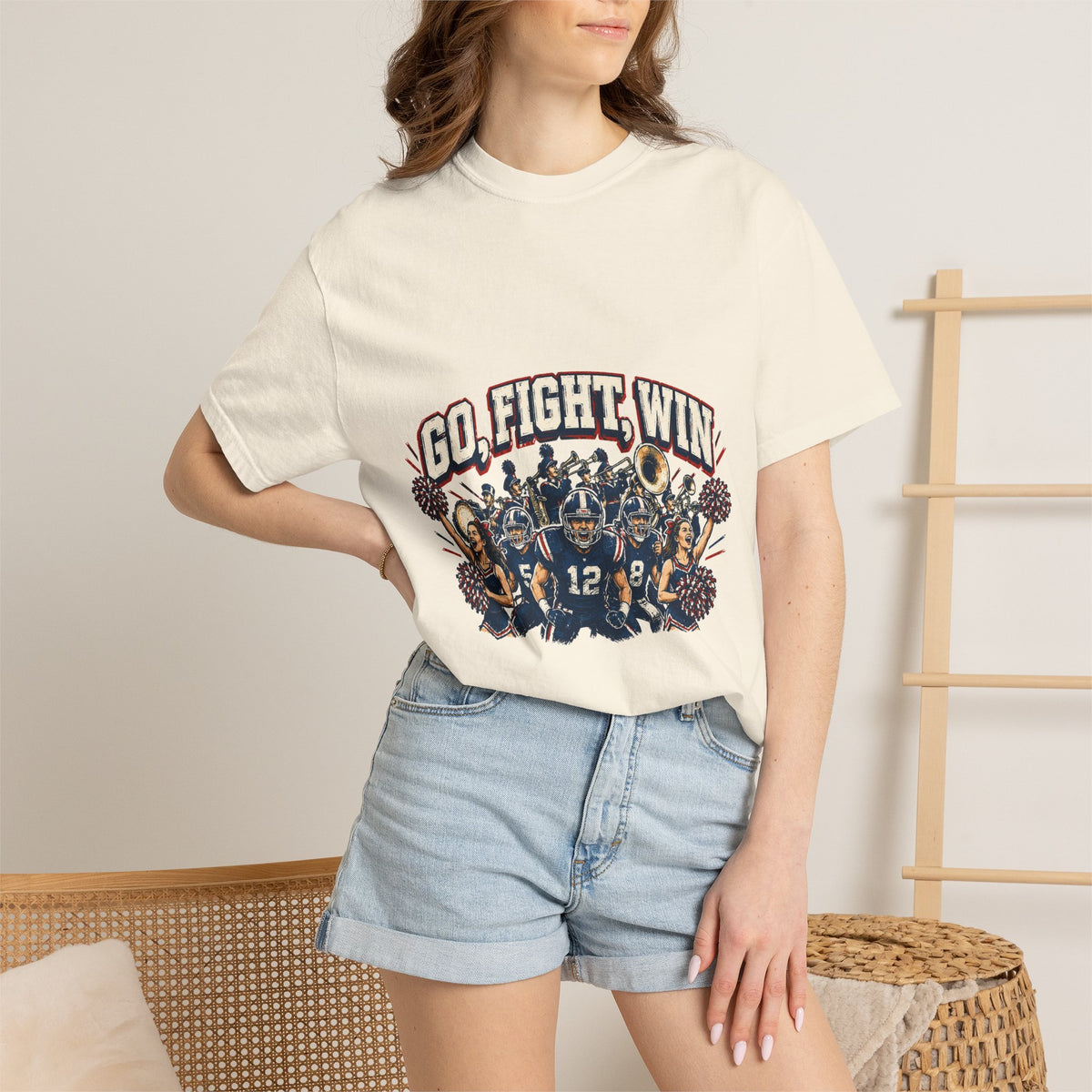 Go Fight Win Football Team T-Shirt