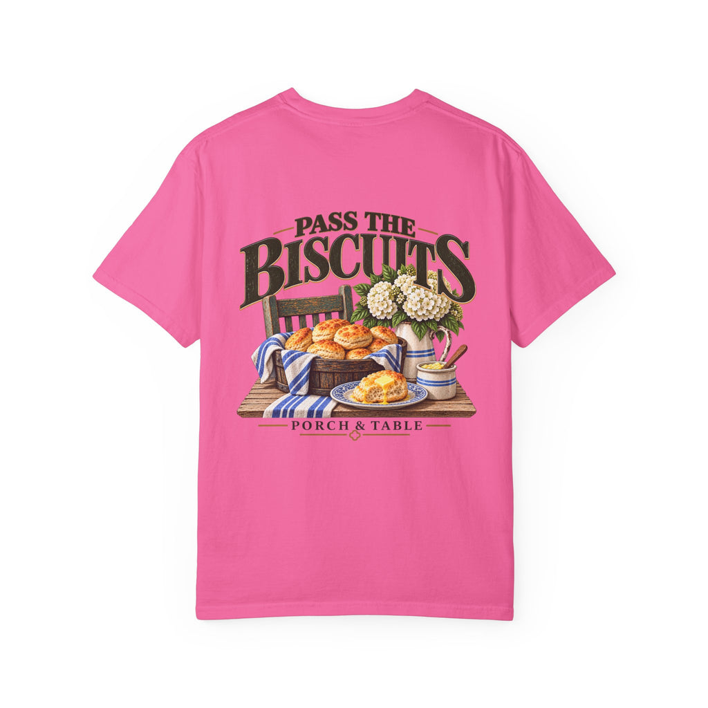 Pass the Biscuits T-Shirt — Porch & Table Southern Comfort Graphic Tee