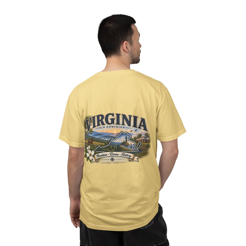 Virginia Scenic T-Shirt — Retro State Pride Design