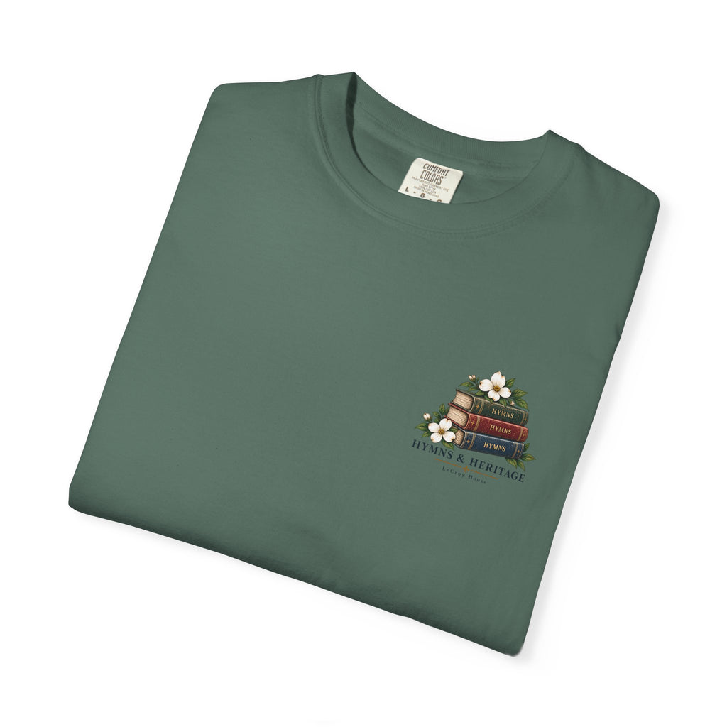The Old Hymns T-Shirt — Vintage Hymnal Stack Christian Music Tee