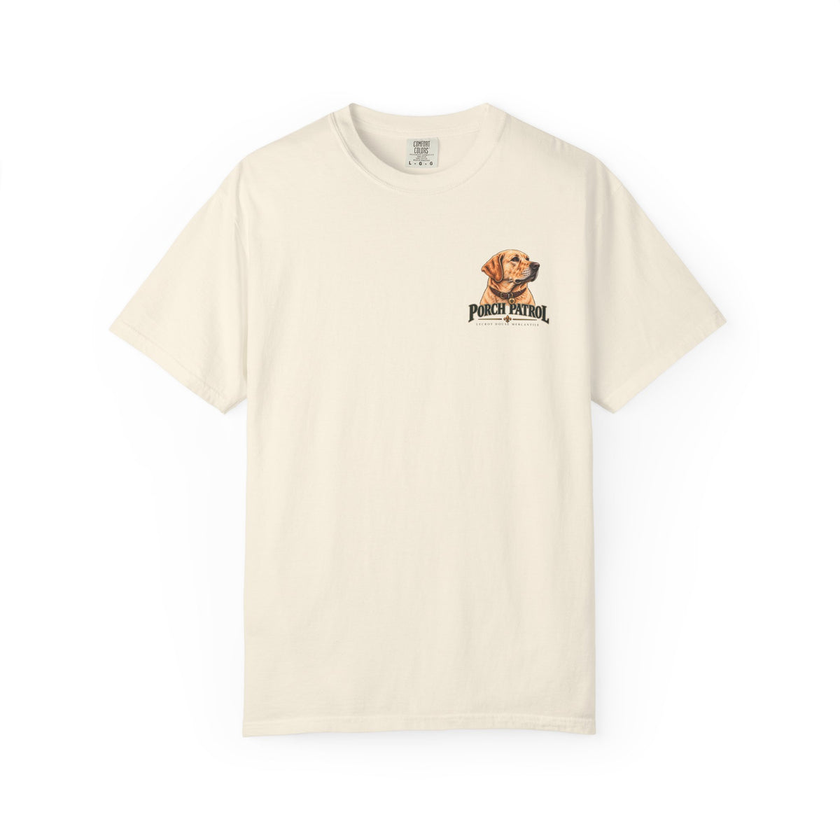 Porch Patrol Dog T-Shirt – Vintage Labrador Graphic Tee