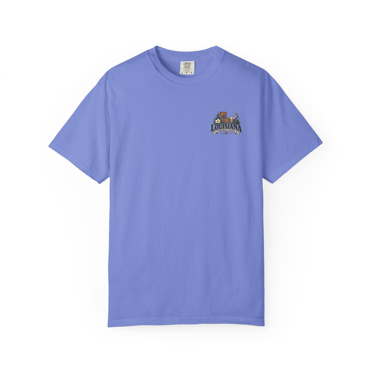 Louisiana Scenic T‑Shirt — State Souvenir Tee (Bayou, Jazz & Cajun Design)