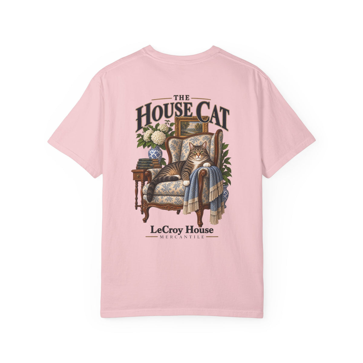 House Cat T-Shirt — "The House Cat" Vintage Cat Illustration (LeCroy House)