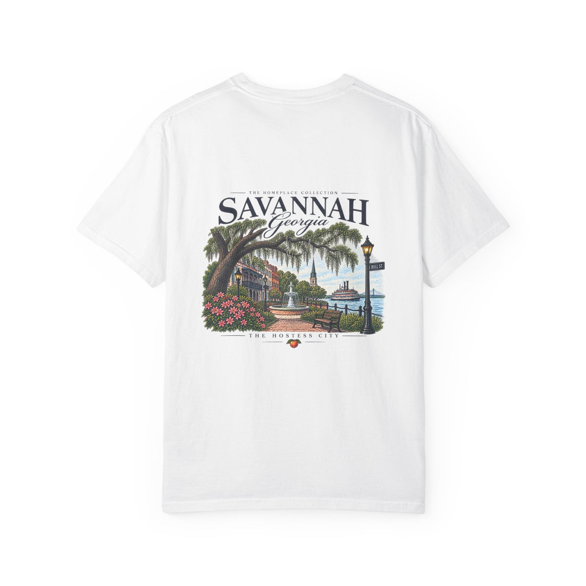 Savannah Georgia Scenic T-Shirt — Riverfront Ogeechee Park Design