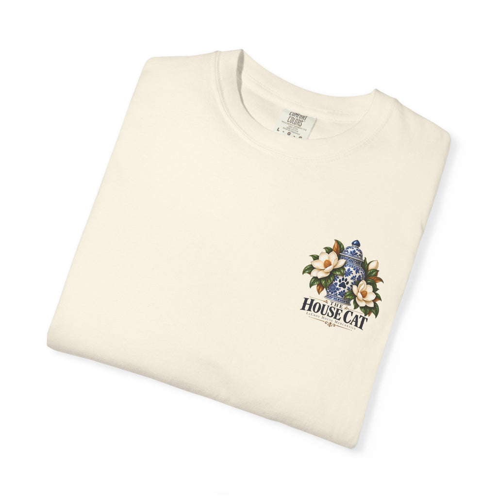 T-Shirt — Cozy Cat Lounge Graphic ("House Cat")