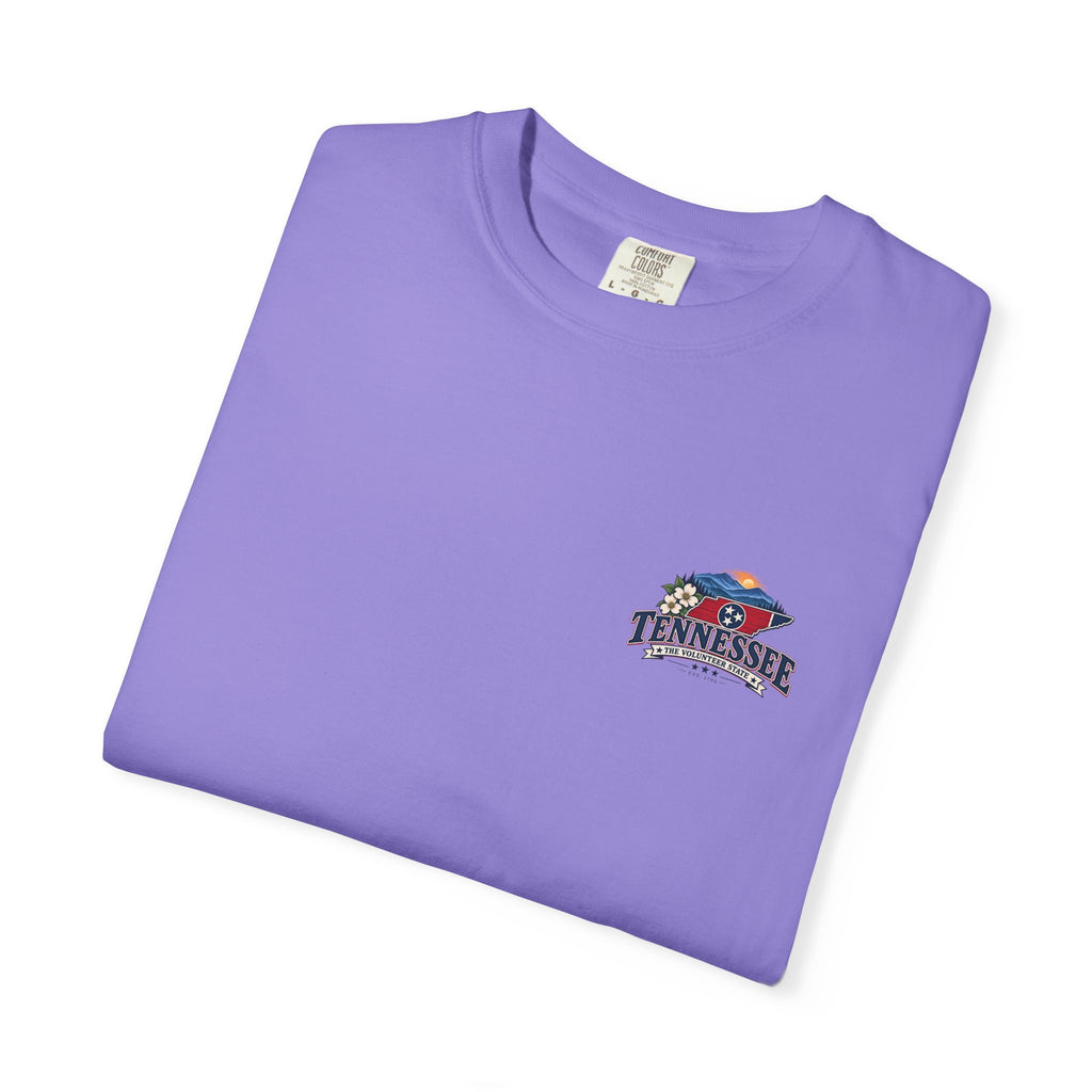 Tennessee Scenic T-Shirt — "Tennessee The Volunteer State" Vintage Travel Tee