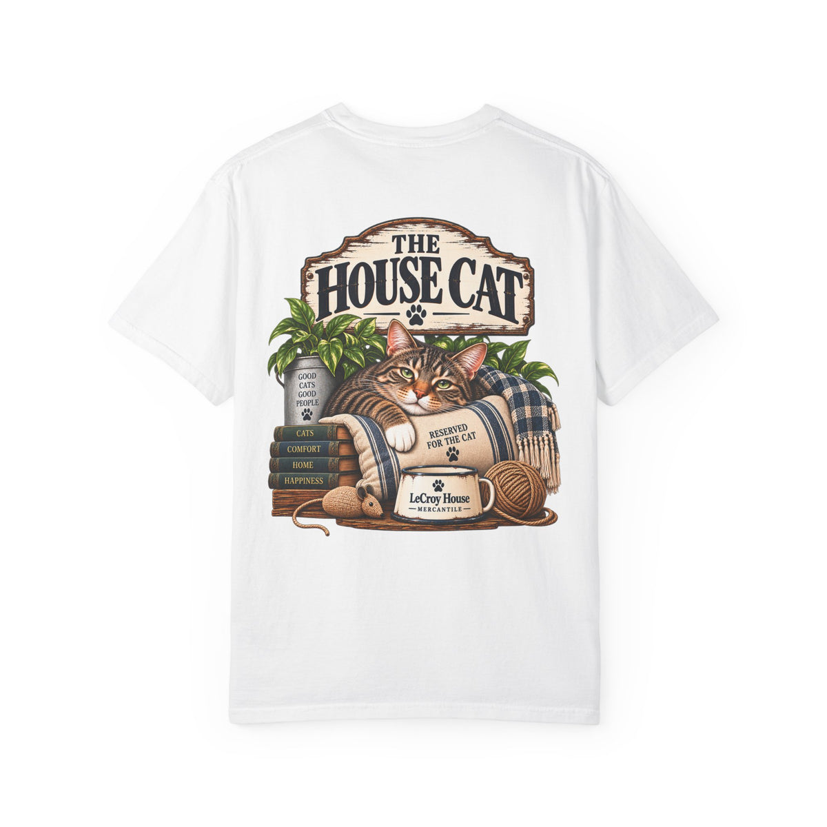 House Cat T-Shirt — Cozy Cat Lover Graphic Tee