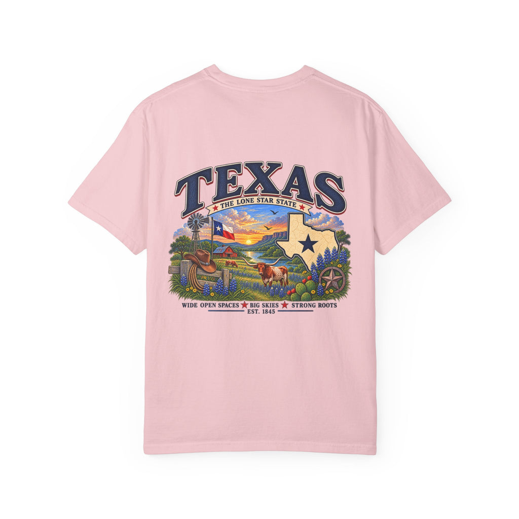 Texas Vintage Graphic T-Shirt — Lone Star State Scenic Design