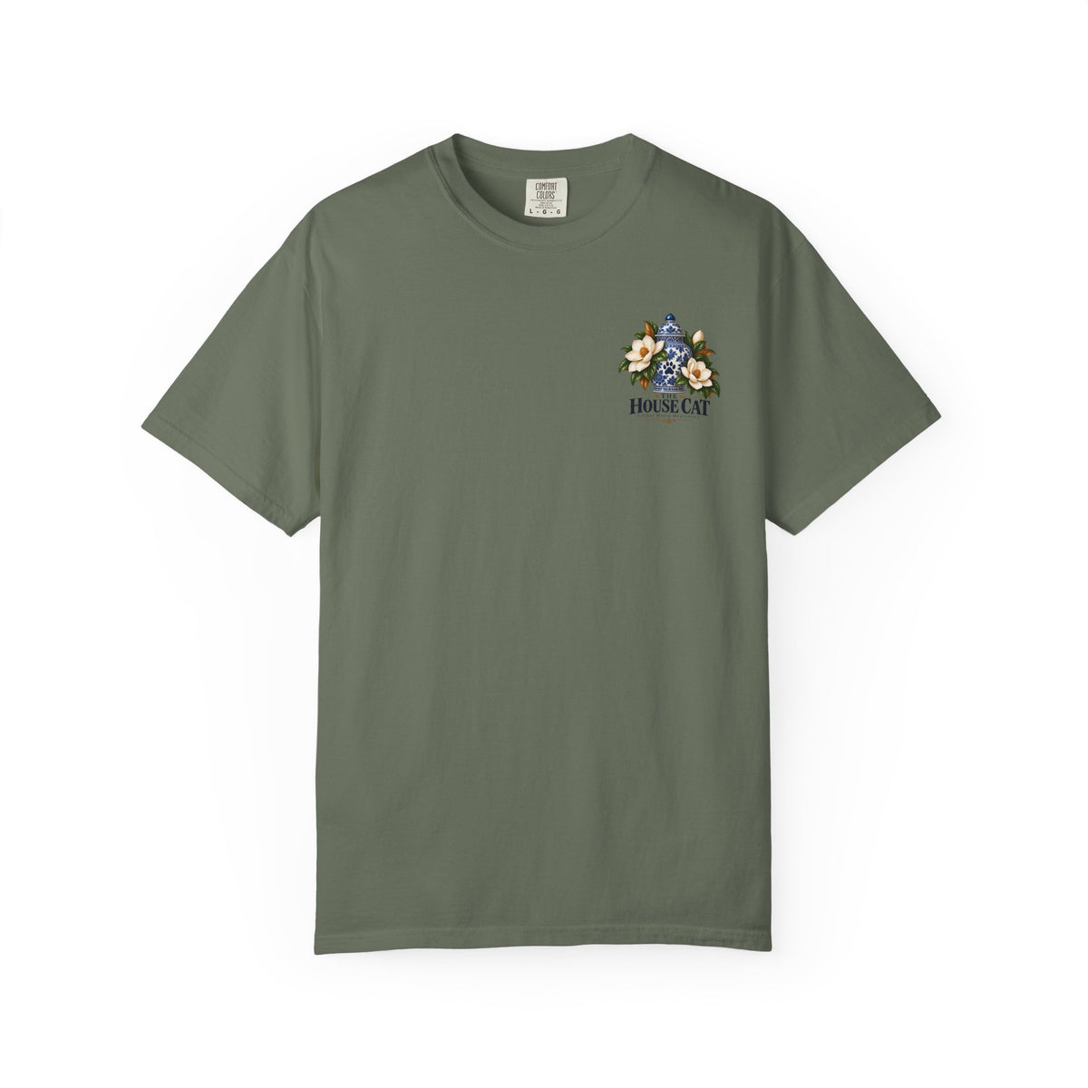 T-Shirt — Cozy Cat Lounge Graphic ("House Cat")