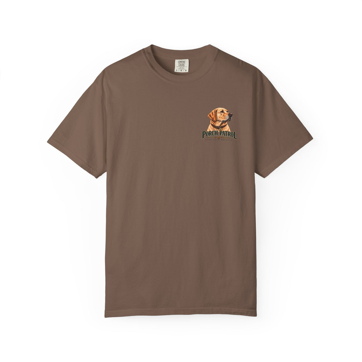 Porch Patrol Dog T-Shirt – Vintage Labrador Graphic Tee