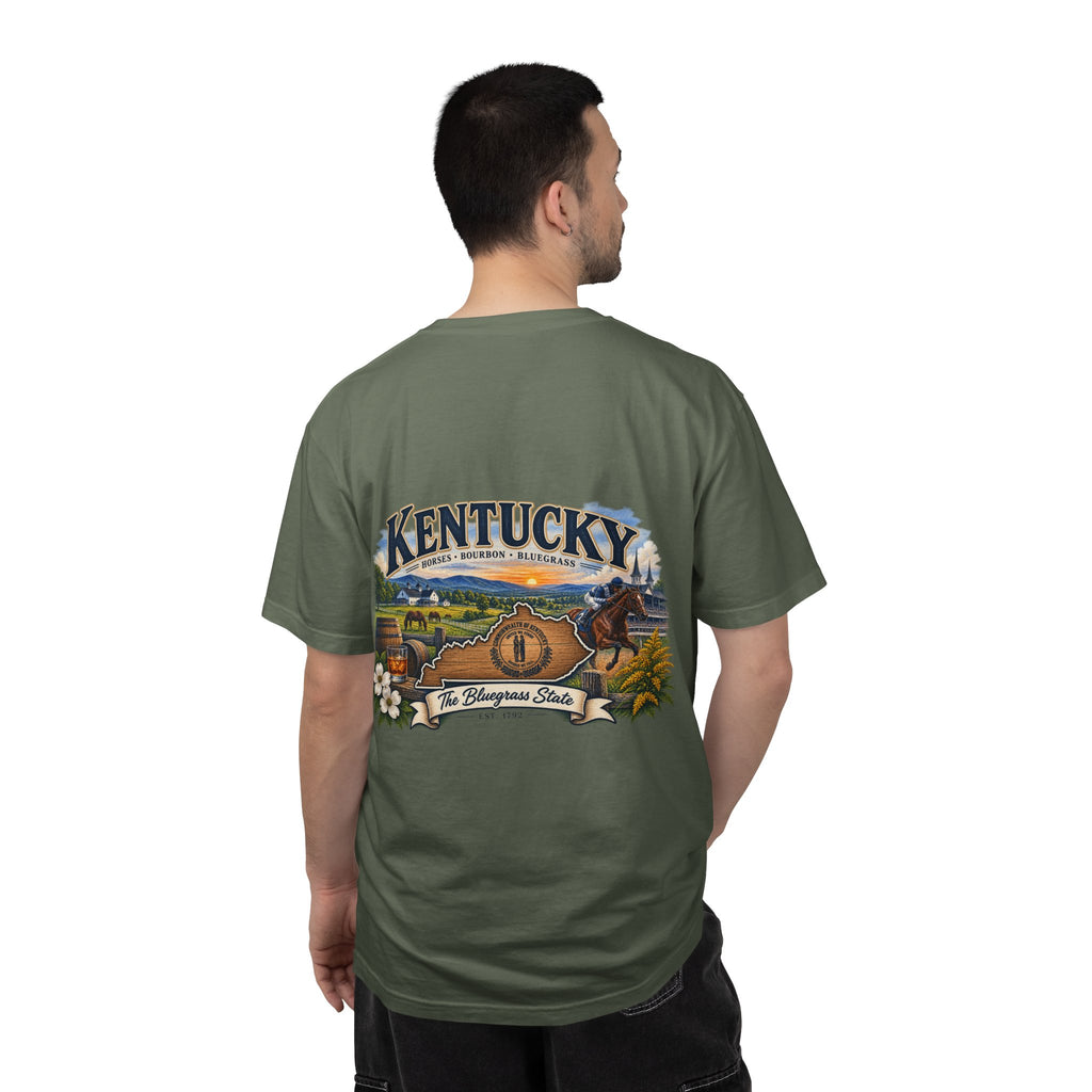 Kentucky Scenic Horseback T-Shirt — The Bluegrass State Graphic Tee
