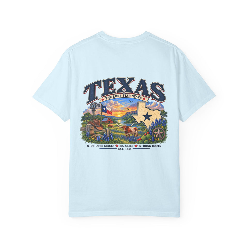 Texas Vintage Graphic T-Shirt — Lone Star State Scenic Design