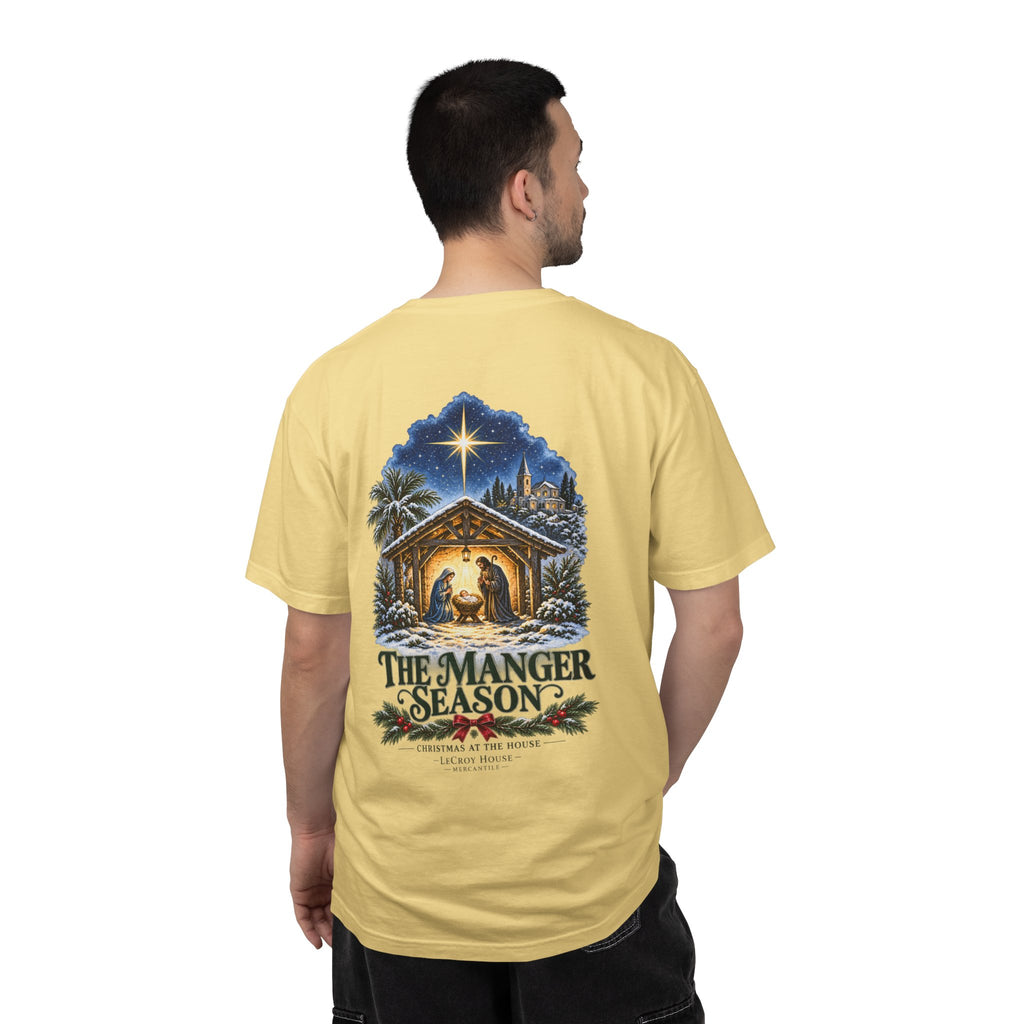 Christmas Nativity T-Shirt — "The Manger Season" Holiday Tee